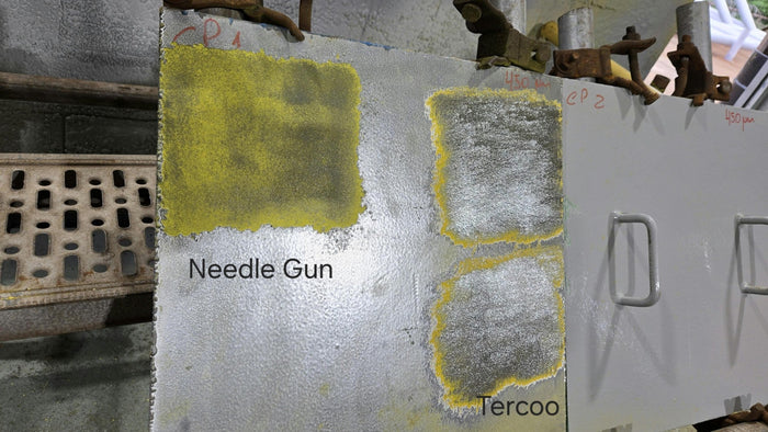 Tercoo® vs Needle Gun on Marathon 550 Epoxy