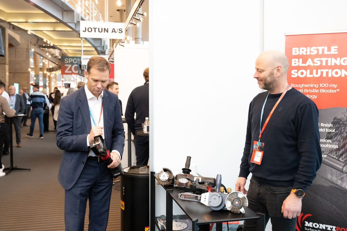 MontiPower booth at a trade show