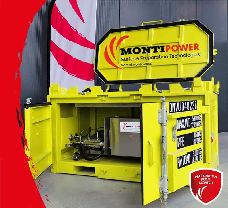 MONTIPOWER OFFSHORE DNV CERTIFIED CONTAINER BRISTLE BLASTER